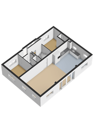 Floorplan - Baanstpoldersedijk 4-426, 4504 PR Nieuwvliet